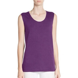 EILEEN‎ FISHER Merino Wool Sweater Tank in Purple
